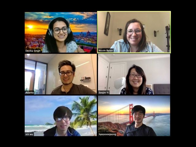 Zoom lab meeting in April 2020